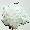 100 3x11mm Milky White Opal Dagger Beads